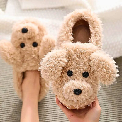 Woofy Teddy Dog Slippers