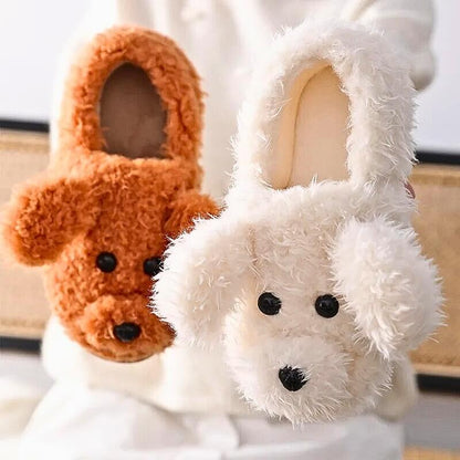 Woofy Teddy Dog Slippers