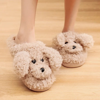 Woofy Teddy Dog Slippers