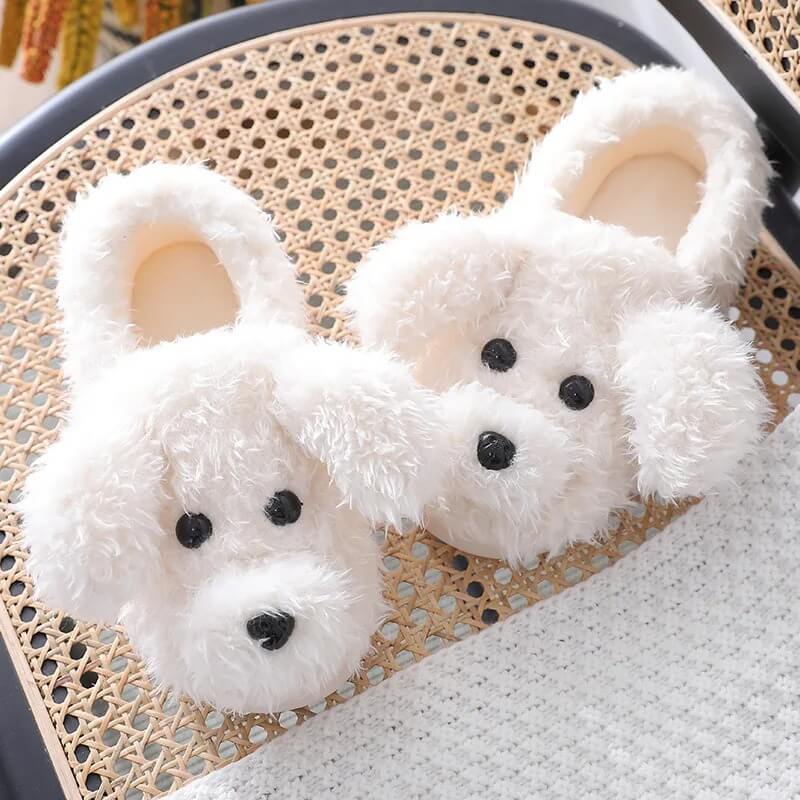 Woofy Teddy Dog Slippers